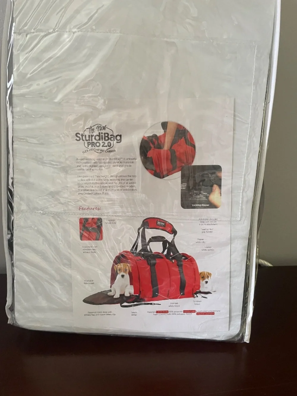 sturdi bag pro 2.0 pet carrier large black
